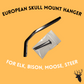 European skull mount hanger for elk (without long whale tails), bison, moose, steer